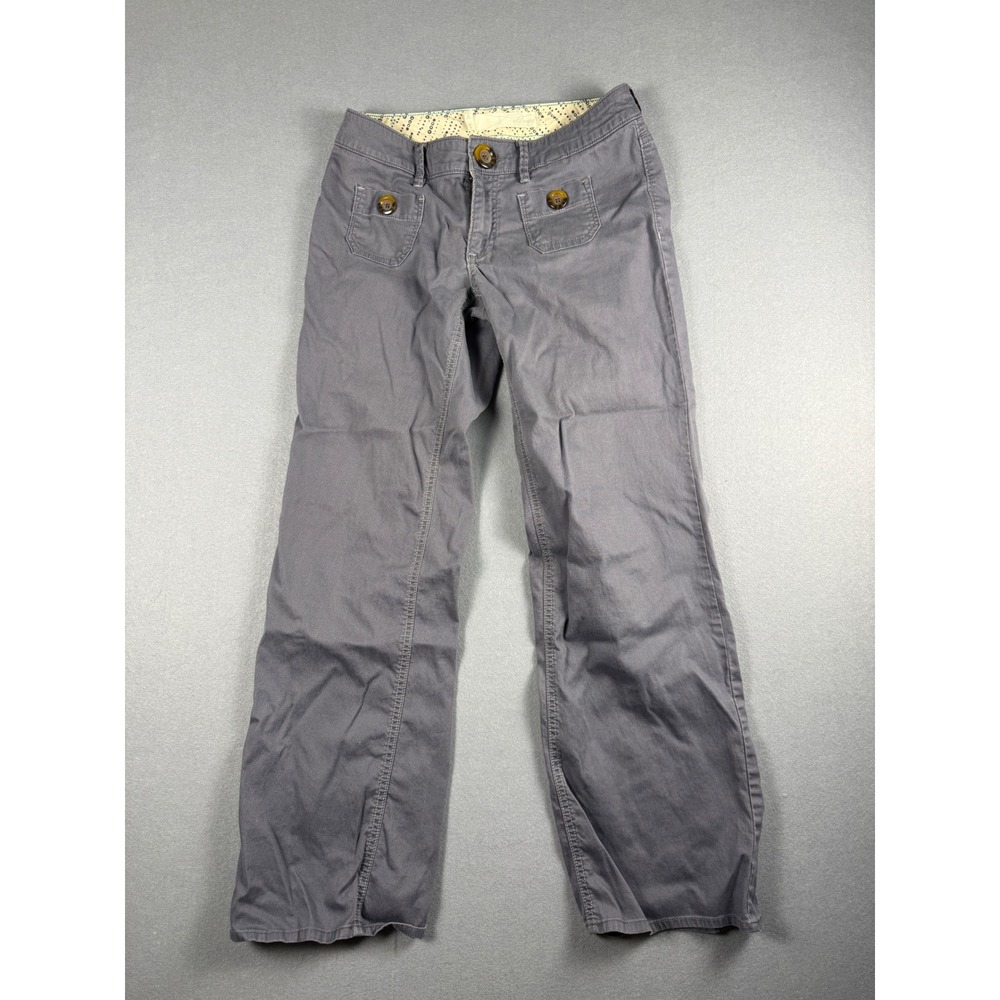 Old Navy Womens Ultra‎ Low Rise Corduroy Pants Gray Straight Leg Y2K Size 4 x 31